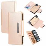 For iPhone 14 Separable Magnetic Leather Case (Gold)