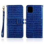 For iPhone 14 Pro Max Crocodile Texture Leather Phone Case (Blue)