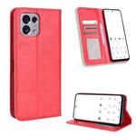 For TONE E22 Magnetic Buckle Retro Texture Leather Phone Case(Red)