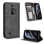 For Oukitel WP12 / WP12 Pro Magnetic Buckle Retro Texture Leather Phone Case(Black)