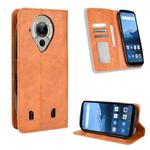 For Oukitel WP16 Magnetic Buckle Retro Texture Leather Phone Case(Brown)