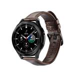 DUX DUCIS 22mm Genuine Leather Watch Band For Samsung Galaxy/Huawei/Honor/Xiaomi Watch(Coffee)