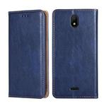 For Nokia C100 Gloss Oil Solid Color Magnetic Flip Leather Phone Case(Blue)