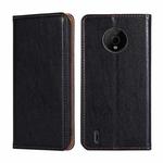 For Nokia C200 Gloss Oil Solid Color Magnetic Flip Leather Phone Case(Black)