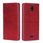 For Nokia C100 Cow Texture Magnetic Horizontal Flip Leather Phone Case(Red)