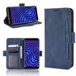 For BLU C5 Max 2022 Skin Feel Calf Texture Card Slots Leather Phone Case(Blue)