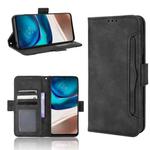 For Motorola Moto G42 Skin Feel Calf Texture Card Slots Leather Phone Case(Black)