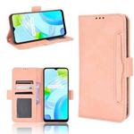 For Realme C30 4G Skin Feel Calf Texture Card Slots Leather Phone Case(Pink)