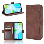 For Realme C30 4G Skin Feel Calf Texture Card Slots Leather Phone Case(Brown)