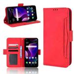 For TCL 30Z Skin Feel Calf Texture Card Slots Leather Phone Case(Red)