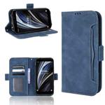 For Oukitel WP12 / WP12 Pro Skin Feel Calf Texture Card Slots Leather Phone Case(Blue)