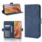 For ZTE Axon 40 Ultra Skin Feel Calf Texture Card Slots Leather Phone Case(Blue)