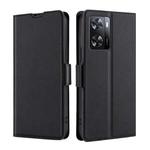 For OPPO A57 4G Ultra-thin Voltage Side Buckle Horizontal Flip Leather Phone Case(Black)
