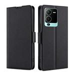 For vivo S15 Pro 5G Ultra-thin Voltage Side Buckle Horizontal Flip Leather Phone Case(Black)