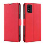 For Alcatel 1B 2022 Ultra-thin Voltage Side Buckle Horizontal Flip Leather Phone Case(Red)