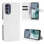 For Motorola Moto G62 5G Diamond Texture Leather Phone Case(White)