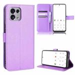 For TONE E22 Diamond Texture Leather Phone Case(Purple)