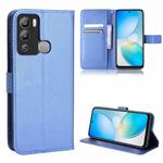 For Infinix Hot 12i Diamond Texture Leather Phone Case(Blue)