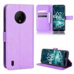 For Nokia C200 Diamond Texture Leather Phone Case(Purple)