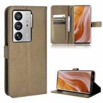 For ZTE Axon 40 Ultra Diamond Texture Leather Phone Case(Brown)