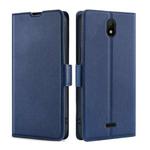 For Nokia C100 Ultra-thin Voltage Side Buckle Horizontal Flip Leather Phone Case(Blue)