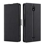For Nokia C100 Ultra-thin Voltage Side Buckle Horizontal Flip Leather Phone Case(Black)