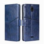 For Nokia C100 Geometric Stitching Horizontal Flip Leather Phone Case(Blue)