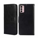 For Motorola Moto G42 4G Crystal Texture Leather Phone Case(Black)