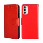 For Motorola Moto G52 4G/G82 5G Crystal Texture Leather Phone Case(Red)