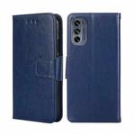 For Motorola Moto G62 5G Crystal Texture Leather Phone Case(Royal Blue)