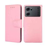 For OPPO K10 5G Crystal Texture Leather Phone Case(Pink)