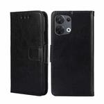 For OPPO Reno8 5G Crystal Texture Leather Phone Case(Black)