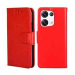 For OPPO Reno8 Pro+ 5G Crystal Texture Leather Phone Case(Red)