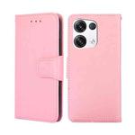 For OPPO Reno8 Pro+ 5G Crystal Texture Leather Phone Case(Pink)