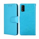 For TCL 30T/T603DL Crystal Texture Leather Phone Case(Light Blue)