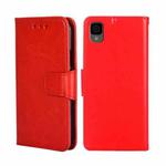 For TCL 30Z/T602DL Crystal Texture Leather Phone Case(Red)