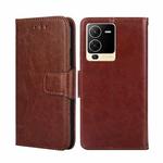 For vivo S15 5G Crystal Texture Leather Phone Case(Brown)