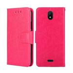 For Nokia C100 Crystal Texture Leather Phone Case(Rose Red)
