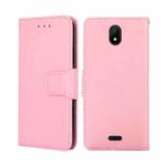 For Nokia C100 Crystal Texture Leather Phone Case(Pink)