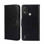 For Nokia C21 Plus Crystal Texture Leather Phone Case(Black)