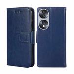 For Honor 70 Crystal Texture Leather Phone Case(Royal Blue)