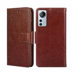 For Xiaomi 12 Lite Crystal Texture Leather Phone Case(Brown)