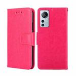 For Xiaomi 12 Lite Crystal Texture Leather Phone Case(Rose Red)