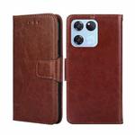 For OnePlus Ace Racing Crystal Texture Leather Phone Case(Brown)