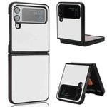 For Samsung Galaxy Z Flip4 Pasted Leather Protective Phone Case(White)