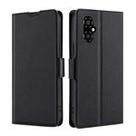 For Xiaomi Poco M4 5G Ultra-thin Voltage Side Buckle Horizontal Flip Leather Phone Case(Black)