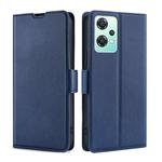 For OnePlus Nord CE 2 Lite 5G Ultra-thin Voltage Side Buckle Horizontal Flip Leather Phone Case(Blue)