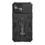 For iPhone 13 Pro Max NILLKIN CamShield Armor Pro Phone Case with Ring Holder (Black)