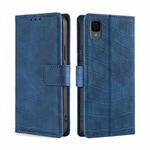 For TCL 30Z T602DL Skin Feel Crocodile Magnetic Clasp Leather Phone Case(Blue)