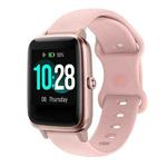 For Xiaomi Haylou Smart Watch LS01 19mm Butterfly Buckle Silicone Watch Band(Pink)
